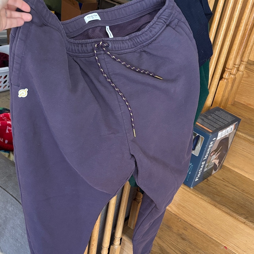 Peloton Purple Sweatpants with Drawstring